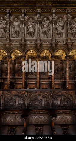 Cattedrale di Toledo, Castilla–la Mancha, Spagna, Europa Foto Stock