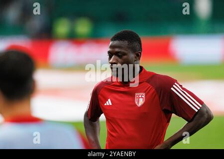 Issiaka Kamate durante la partita della Liga Portogallo tra squadre dello Sporting CP e AVS Futebol SAD all'Estadio Jose Alvalade (Maciej Rogowski) Foto Stock