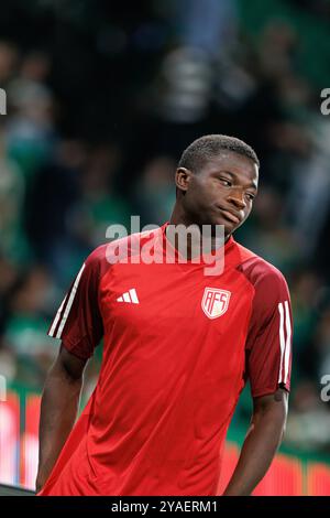 Issiaka Kamate durante la partita della Liga Portogallo tra squadre dello Sporting CP e AVS Futebol SAD all'Estadio Jose Alvalade (Maciej Rogowski) Foto Stock