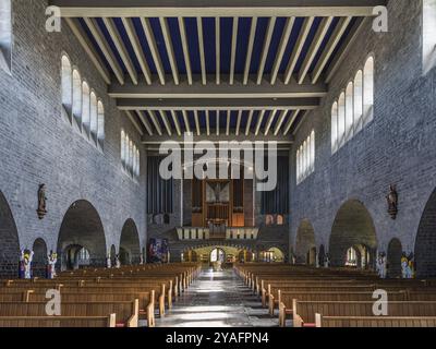 Sankt Vith, Belgio orientale, 08 08 2020 progetto interno della chiesa cattolica, Europa Foto Stock