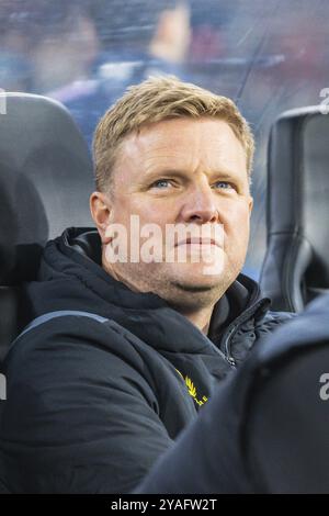 MELBOURNE, AUSTRALIA, 22 MAGGIO: Eddie Howe allenatore del Newcastle United mentre giocava al Tottenham Hotspur durante la Global Football Week al Melbourne Foto Stock