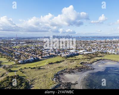 Jawbone Marine Sanctuary in una giornata invernale a Williamstown, Melbourne, Victoria, Australia, Oceania Foto Stock