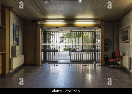 Bruxelles, Belgio, 07 03 2019 - ingresso della grande Moschea di Bruxelles, Europa Foto Stock