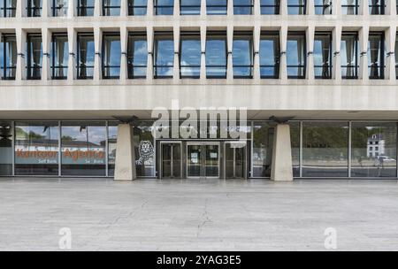 Ixelles, regione di Bruxelles-capitale, Belgio, 06 22 2020 sede centrale della compagnia bancaria e assicurativa ING, Europa Foto Stock