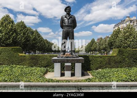 Bruxelles, Belgio, 07 03 2019, Statua del feldmaresciallo Montgomery, Europa Foto Stock