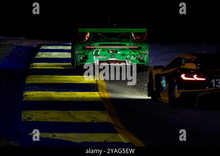 77 HEINRICH Laurin (deu), ANDLAUER Julien (fra), CHRISTENSEN Michael (dnk), AO Racing, Porsche 911 GT3 R, azione durante il Motul Petit le Mans 2024, 11° round del Campionato IMSA Sportscar 2024, dal 10 al 12 ottobre 2024 sul circuito Michelin Raceway Road Atlanta a Braselton, Georgia, Stati Uniti d'America - Photo Joao Filipe/DPPI Credit: DPPI News Live/Alamy Foto Stock