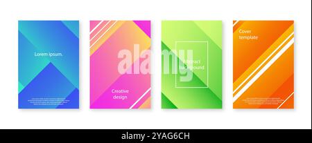 Design minimal cover Collection. Illustrazione Vettoriale