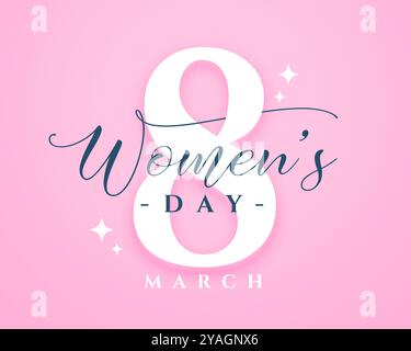 8 marzo giornata delle donne desidera sfondo per le donne vettore destro Illustrazione Vettoriale