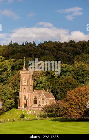 Somerset, 12 ottobre 2024: St Etheldreda's Church in West Quantoxhead, Somerset Foto Stock