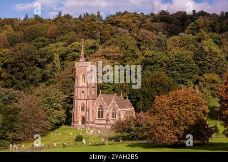 Somerset, 12 ottobre 2024: St Etheldreda's Church in West Quantoxhead, Somerset Foto Stock