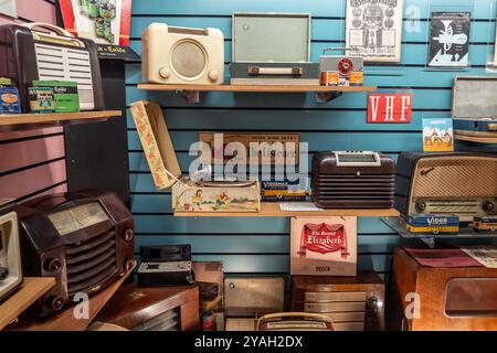 Somerset, 12 ottobre 2024: Il Museo della radio di Watchet Foto Stock