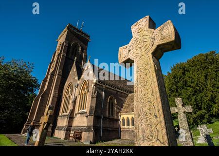 Somerset, 12 ottobre 2024: St Etheldreda's Church in West Quantoxhead, Somerset Foto Stock