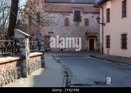 Cracovia, via della Santa Croce, Polonia Foto Stock