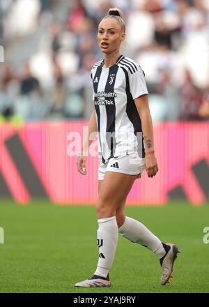 Torino, Italia, 13 ottobre 2024. Alisha Lehmann della Juventus durante la partita di serie A femminile all'Allianz Stadium di Torino. Il credito immagine dovrebbe essere: Jonathan Moscrop / Sportimage Foto Stock