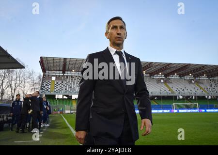 Cesena, Italia. 22 marzo 2024. Il capo allenatore italiano Carmine Nunziata si presenta alla prova della partita di qualificazione del Campionato europeo Under 21 2025 tra Italia e Lettonia allo Stadio Dino Manuzzi - Sport, calcio - Cesena, Italia - venerdì 22 marzo 2024 (foto di massimo Paolone/LaPresse) crediti: LaPresse/Alamy Live News Foto Stock