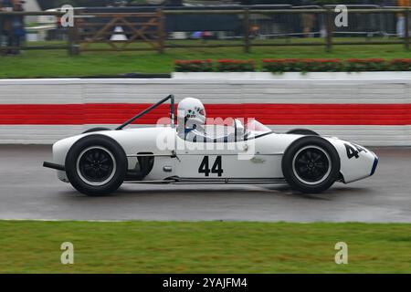 Klaus Bergs, Lotus-Climax 18, Glover Trophy, una gara di 25 minuti per le vetture da 1½ litri del Gran Premio, che gareggiavano sulle piste del Regno Unito e dell'Europa, tra parentesi Foto Stock