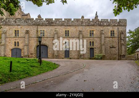 Historic Chirk Castle Grounds & Gardens, Galles, Regno Unito. Foto Stock