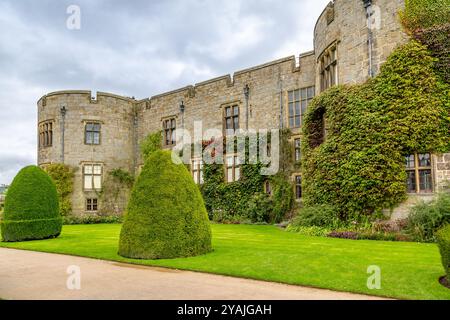 Historic Chirk Castle Grounds & Gardens, Galles, Regno Unito. Foto Stock