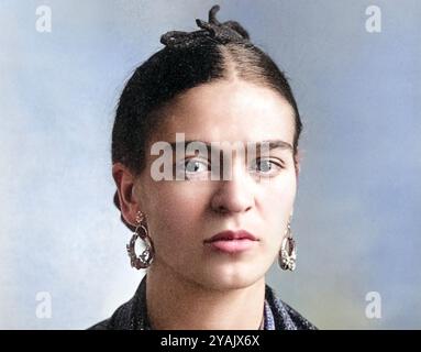 FRIDA KAHLO ( 1907-1954) pittrice messicana nel 1932. Foto Stock