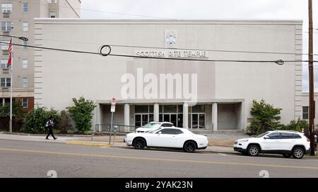 Knoxville, Tennessee, USA - settembre 18, 2024: Il tempio scozzese del rito a Knoxville. Foto Stock