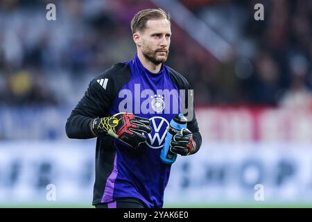 Germania. 14 ottobre 2024. Fussball UEFA Nations League Deutschland - Niederlande AM 14.10.2024 in der Allianz Arena di Monaco Oliver Baumann ( Deutschland ) le normative DFB vietano qualsiasi uso di fotografie come sequenze di immagini e/o quasi-video. Foto: Revierfoto credito: ddp media GmbH/Alamy Live News Foto Stock