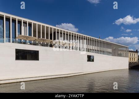 James Simon Gallery, centro visitatori, Neues Museum, Museum Island, Berlino, Germania Foto Stock