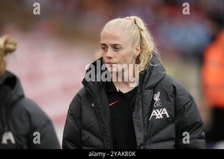 Liverpool FC vs Manchester City FC Barclays Womens Super League ANFIELD STADIUM INGHILTERRA 13 OTTOBRE 2024 giocatori del Liverpool durante la partita di Barclays Women's Super League tra Liverpool FC e Manchester City FC all'Anfield Stadium il 13 ottobre 2024 a Liverpool in Inghilterra. Foto Stock