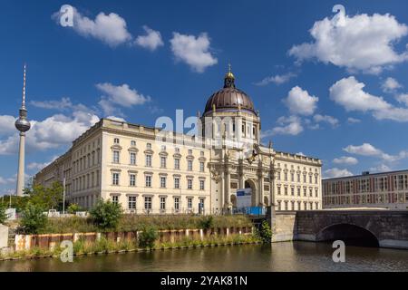 Museo Humboldt Forum ospitato nel Palazzo di Berlino (Berliner Schloss), Isola dei Musei, Berlino, Germania Foto Stock