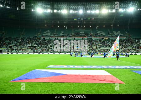 Breslavia, Polonia. 14 ottobre 2024. Calcio Nations League gruppo B1, 4 ° turno partita: Ucraina contro Repubblica Ceca a Wroclaw, Polonia, 14 ottobre 2024. Crediti: David Tanecek/CTK Photo/Alamy Live News Foto Stock