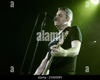 Sigmund Wilder durante il loro concerto a la 2 Apolo, Barcellona, Spagna. Foto di Mariano Anton. Sigmund Wilder es una banda de pop-rock / New Wave Surg Foto Stock