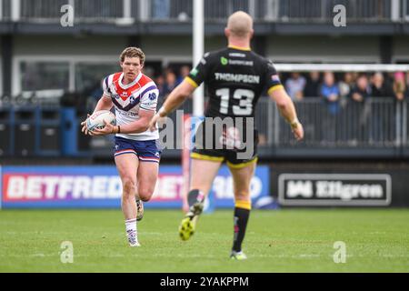 Wakefield, Inghilterra - 13 novembre 2024 - Wakefield Trinity's Ky Rodwell Rugby League, Betfred Championship semi Final, Play Off., Wakefield Trinity vs York Knights al DIY Kitchens Stadium, Wakefield, UK Dean Williams Foto Stock