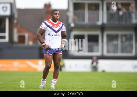 Wakefield, Inghilterra - 13 novembre 2024 - Jermaine McGillvary di Wakefield Trinity. Rugby League, semifinale del Betfred Championship, Play Off., Wakefield Trinity vs York Knights al DIY Kitchens Stadium, Wakefield, UK Dean Williams Foto Stock