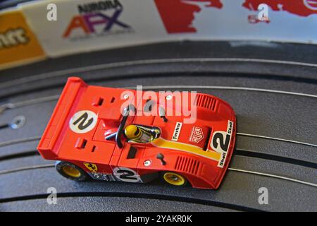 Slot car vintage in scala ho Foto Stock