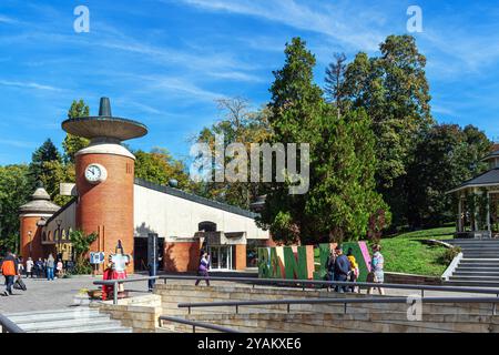 SERBIA, Vrnjacka Banja, acqua termale calda Foto Stock