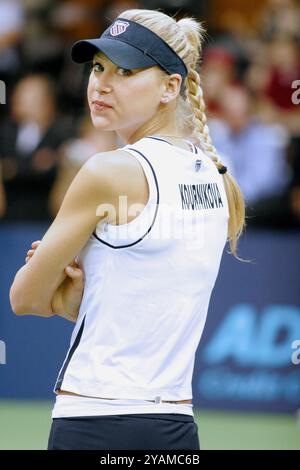 Anna Kournikova durante il torneo di tennis dell'Advanta World Team Smash Hits presso l'Università di Villanova, Pennsylvania, 10 ottobre 2007. Credito: Scott Weiner/MediaPunch Foto Stock