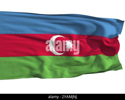 Bandiera dei Paesi Bassi, svolazzando nel vento. Cucito con pezzi di stoffa, bandiere molto realistiche e dettagliate che sventolano al vento, con la consistenza di Th Foto Stock