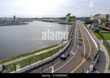 Il pilota della INDYCAR Series, JOSEF NEWGARDEN (2) di Nashville, Tennessee, viaggia attraverso le curve durante una sessione di prove per il Gran Premio di Firestone Foto Stock