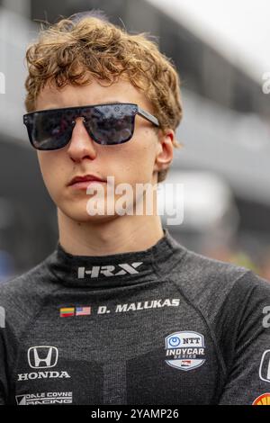 Il pilota DELLA INDYCAR Series, DAVID MALUKAS (18) di Chicago, Illinois, si prepara a fare pratica per il Gran Premio Big Machine Music City nelle strade di Nashville Foto Stock