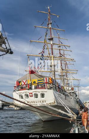 Barche a vela in regata a San Pietroburgo, Russia, Europa Foto Stock