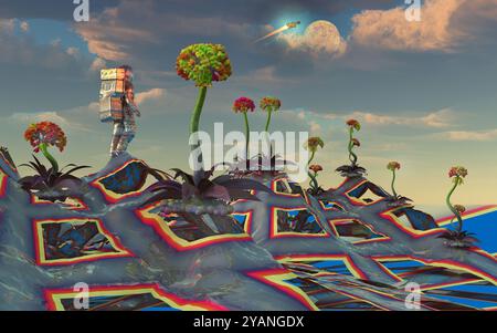 Giardino techno Foto Stock