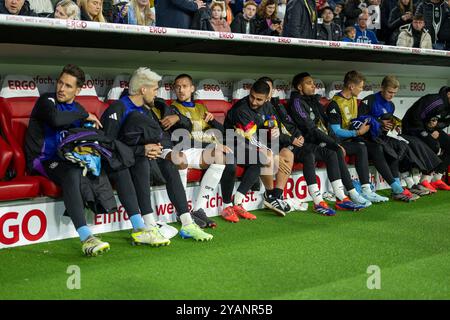 Auswechselbank Deutshcland, Robert Andrich (Deutschland, #08), Waldemar Anton (Deutschland, #03), Deniz Undav (Deutschland, #13), Oliver Baumann (Deutschland, #12), Pascal Groß (Deutschland, #05), GER, Deutschland vs. Niederlande, Fussball, Nations League, gruppo C, 4. Spieltag, Spielzeit 2024/2025, 14.10.2024, le normative DFL/DFB vietano qualsiasi uso di fotografie come sequenze di immagini e/o quasi-video, Eibner-Pressefoto/Sascha Walther Foto Stock