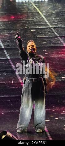 Janet Jackson vive al Madison Square Garden, New York Foto Stock