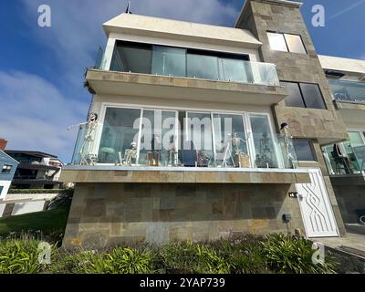 CASE DECORATE HALLOWEEEN A HERMOSA LOS ANGELES USA Foto Stock