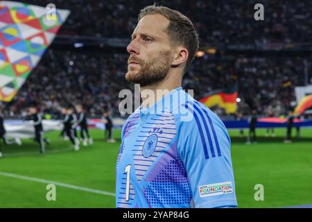 Germania. 14 ottobre 2024. Fussball UEFA Nations League Deutschland - Niederlande AM 14.10.2024 in der Allianz Arena di Monaco Oliver Baumann ( Deutschland ) le normative DFB vietano qualsiasi uso di fotografie come sequenze di immagini e/o quasi-video. Foto: Revierfoto credito: ddp media GmbH/Alamy Live News Foto Stock