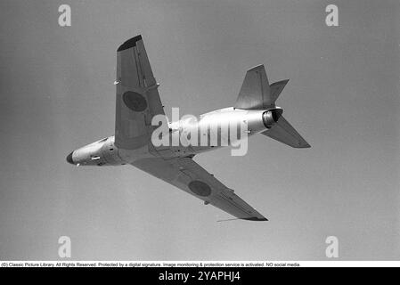 Saab 32 Lansen. Un aereo da caccia svedese biposto prodotto dalla Saab in aria, appartenente alla flottiglia aerea F6 di Karlsborg nel 1958. Roland Palm rif. 12-15-18 Foto Stock