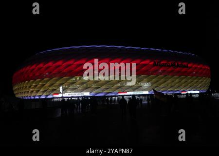 DFB Maenner Nationalmannschaft, Nazionale maschile, Nations League, Deutschland-Niederlande, 14.10.2024, Allianzarena München Allianzarena Fotocopyright Gladys Chai von der Laage i regolamenti UEFA vietano qualsiasi uso di fotografie come sequenze di immagini e/o quasi-video. Foto Stock