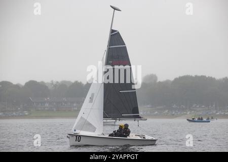 Durante i campionati mondiali di vela RS Venture CONNECT Para, Rutland Water, Regno Unito, ottobre 2024. (Foto: James Holyoak) Foto Stock