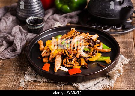 Grigliata di tè cotto funghi ， funghi dell'albero del tè Foto Stock