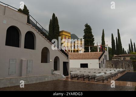 Gardone Riviera, Italia - 25 aprile 2022: Casa de il Vittoriale degli Italiani Gabriele D'Annunzio Foto Stock