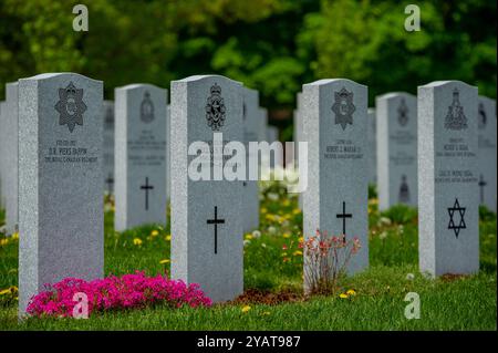 Tombe al cimitero di Beechwood Foto Stock